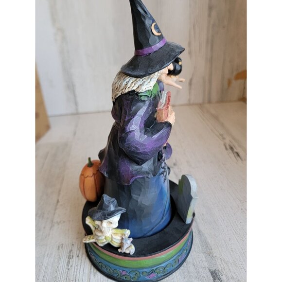 Jim Shore Ghostly, Ghastly Greetings 4056593 Halloween witch figure - Picture 8 of 10